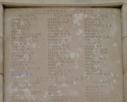 Tyne Cot Memorial, Panel 9 to 10, Pte Wm. Stanley Marsh