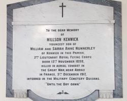 Memorial Tablet, Ss Simon & Jude Church, Cockshutt