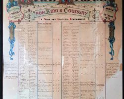 Roll of Honour Inside Ss Simon & Jude Church, Cockshutt