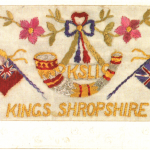 Such a postcard would have been sent home by KSLI soldiers serving in the trenches.