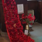 Many villagers made poppies, including Lilac ones in remembrance of the animals who died in service.